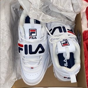 Brand new White fila shoes